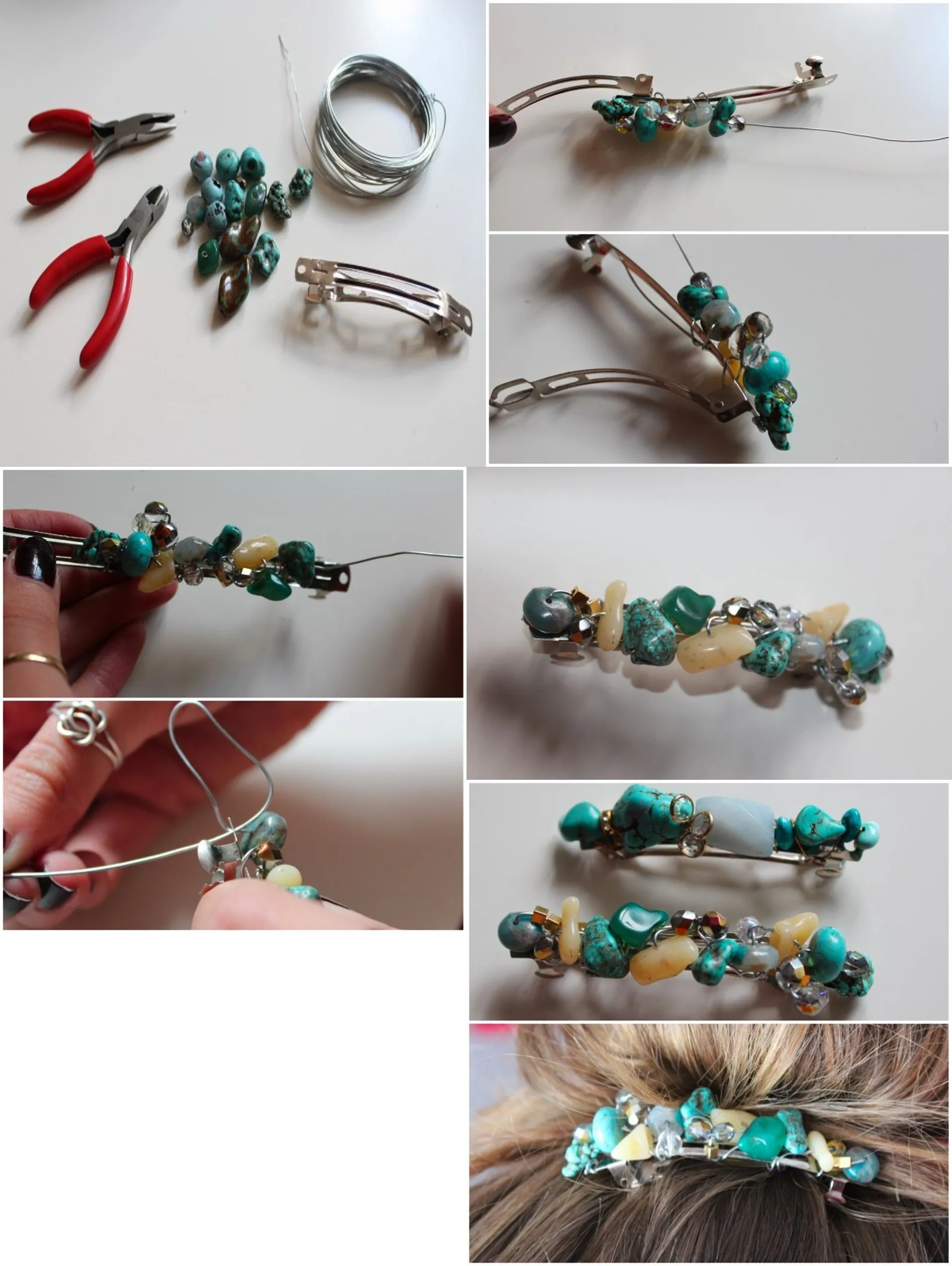 Decora paso a paso tus ganchos para el Cabello | Bisuteria Coketa