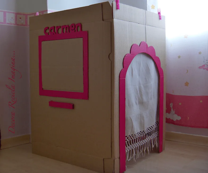 Decora Recicla Imagina …: De caja de tele a casita infantil. Decora Recicla Imagina …: De caja de tele a casita infantil.