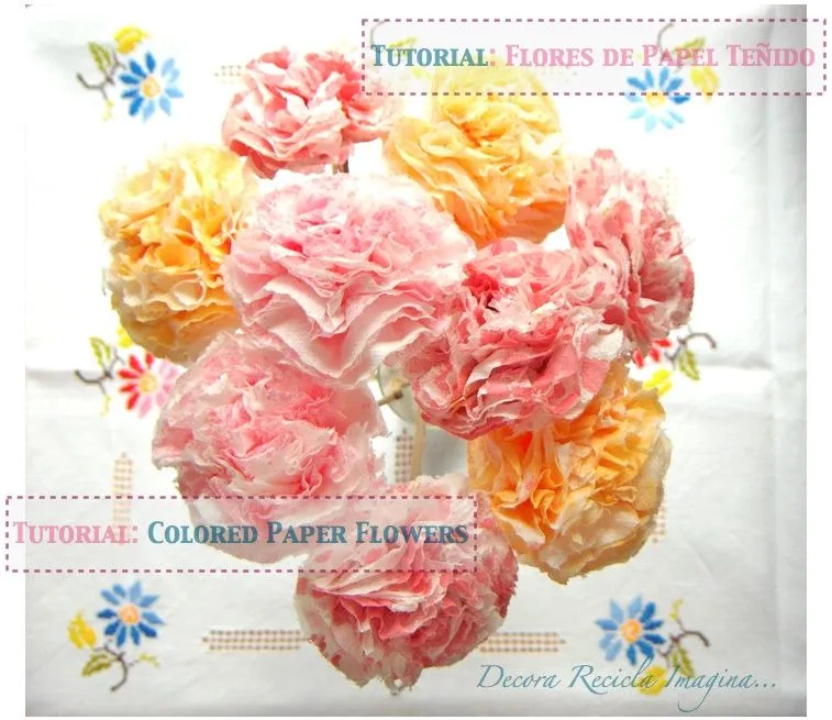 Decora Recicla Imagina …: Cómo hacer flores de papel- How to Make ... Decora Recicla Imagina …: Cómo hacer flores de papel- How to Make ...