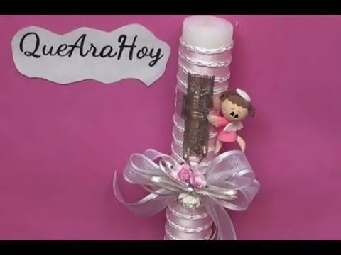 Decora velas para ceremonia - YouTube