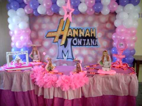 Decoração Hannah Montana da Shedon Fest - YouTube