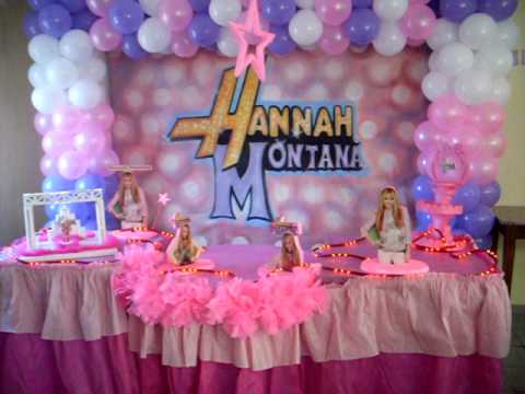 Decoração Hannah Montana da Shedon Fest - YouTube Decoração Hannah Montana da Shedon Fest - YouTube