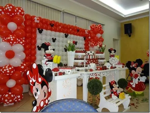 Decoração Minnie Vermelha Provençal - Festa Infantil Meninas ...