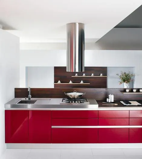 DECORACION ACTUAL: cocinas rojas