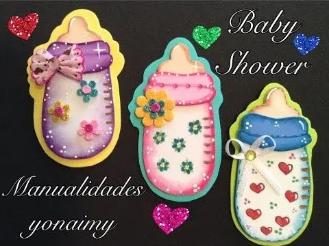 BIBERON O MAMILA PARA BABY SHOWER DE FOAMY O GOMA EVA - YouTube BIBERON O MAMILA PARA BABY SHOWER DE FOAMY O GOMA EVA - YouTube