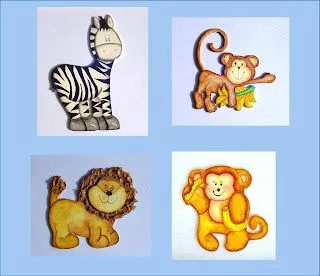 DECORACION DE AMIENTES INFANTILES: ANIMALES DE LA SELVA