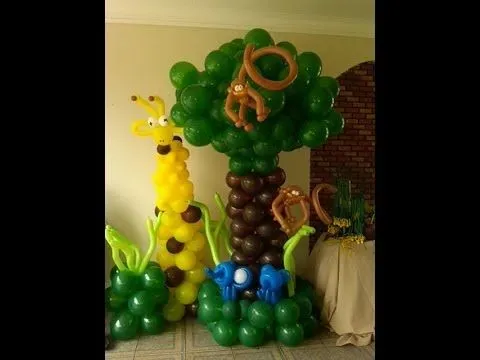 Decoracion Animales de la selva - Safari - YouTube Decoracion Animales de la selva - Safari - YouTube