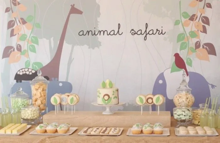 baby shower en la selva o de safari