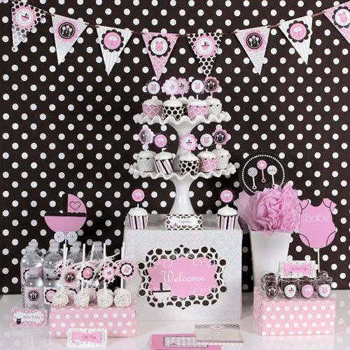 Decoración para un baby shower de niña | Fiesta101