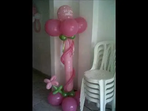 Decoracion baby shower... es niña - YouTube