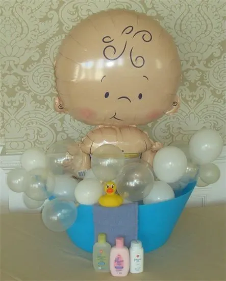 Para decoración de un baby shower, ¿Qué tal un globo metalizado ... Para decoración de un baby shower, ¿Qué tal un globo metalizado ...