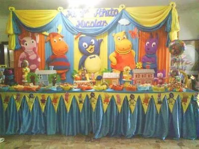 DECORACIÓN CON LOS BACKYARDIGANS : LAS FIESTAS INFANTILES DECORACIÓN CON LOS BACKYARDIGANS : LAS FIESTAS INFANTILES