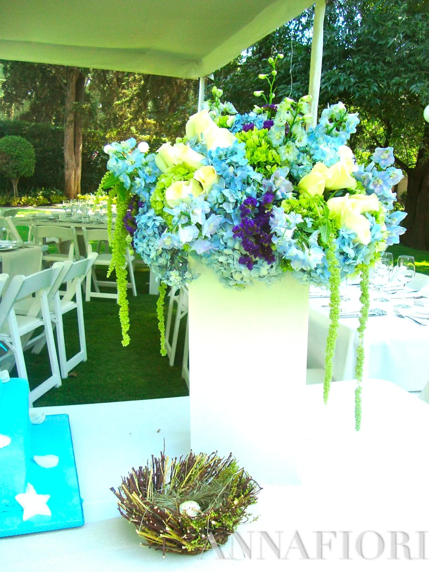 Decoración de un bautizo con ceremonia de valores - Annafiori Decoración de un bautizo con ceremonia de valores - Annafiori