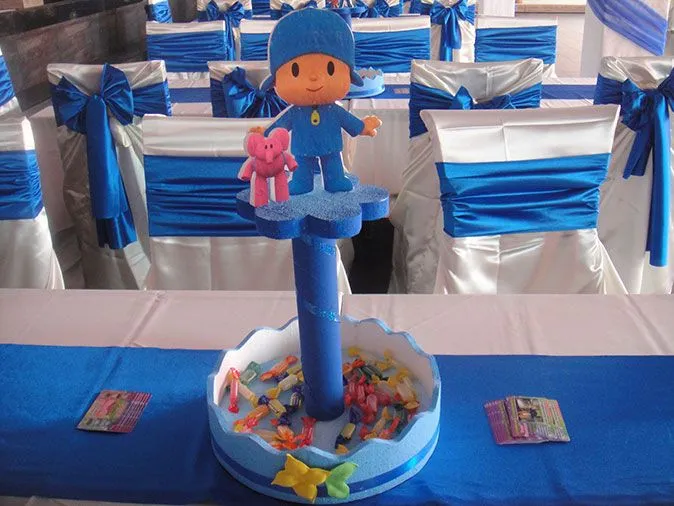 Centros de mesa de Pocoyo para cumpleaños - Imagui