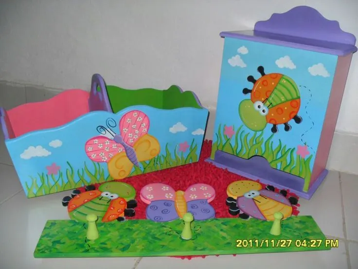 Decoración Bichos: Pañalera, Canastilla y perchero. | MIS ... Decoración Bichos: Pañalera, Canastilla y perchero. | MIS ...