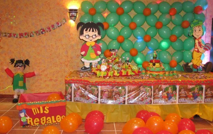 Decoración de fiestas infantiles motivo el chavo - Imagui