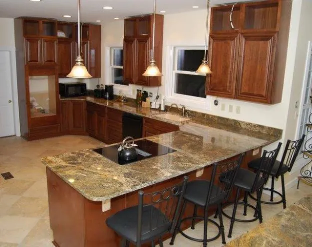 Decoración de cocinas con tope de granito - Imagui Decoración de cocinas con tope de granito - Imagui