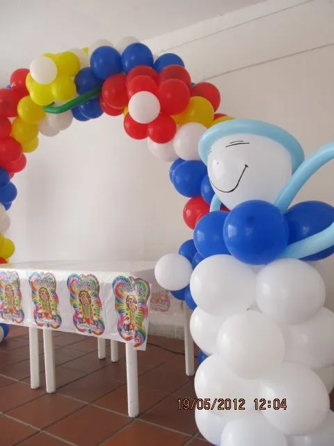 DECORACION PRIMERA COMUNION ARCO Y ANGELES |Fiestas infantiles y ...