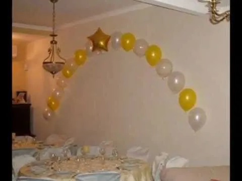 Decoración para primera comunión de niña en globos - Imagui