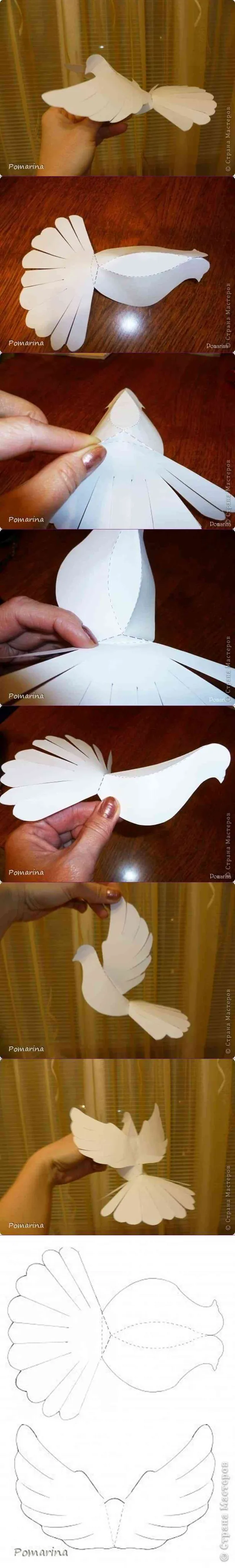 Decoración para primera comunión con palomas de papel - Decoración de interiores | Opendeco Decoración para primera comunión con palomas de papel - Decoración de interiores | Opendeco