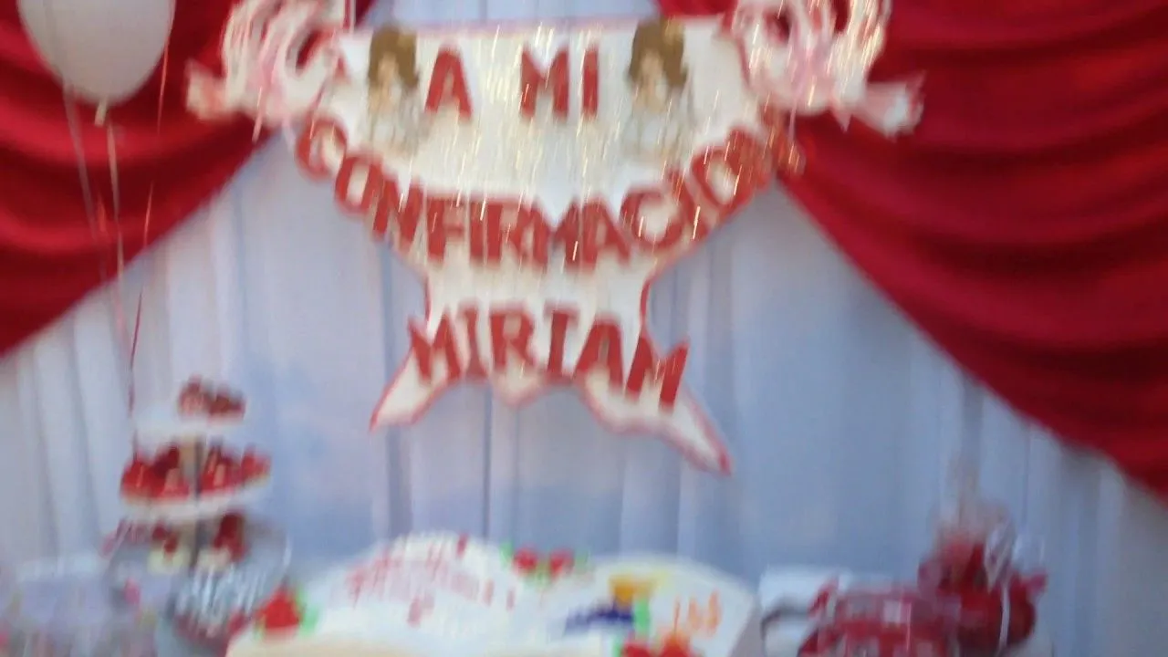 Decoracion para una confirmacion - YouTube