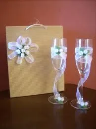 Decoración copas para el 1er brindis :) !!!! - Manualidades - Foro ... Decoración copas para el 1er brindis :) !!!! - Manualidades - Foro ...