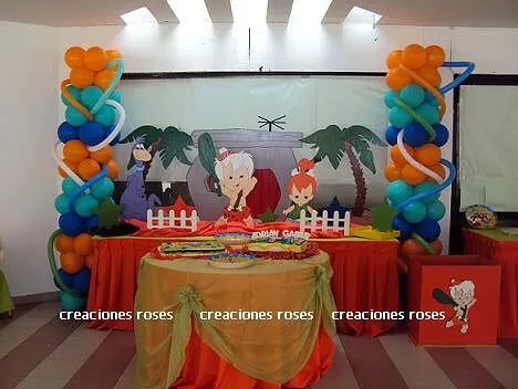 Decoraciónes de fiesta infantiles de bam bam - Imagui