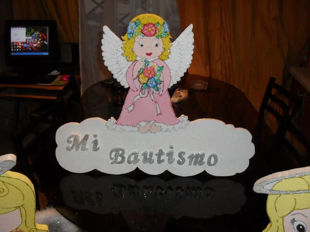 angeles para decorar mesa principal.