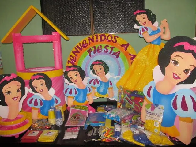 Decoración de blanca nieves para fiestas infantiles - Imagui