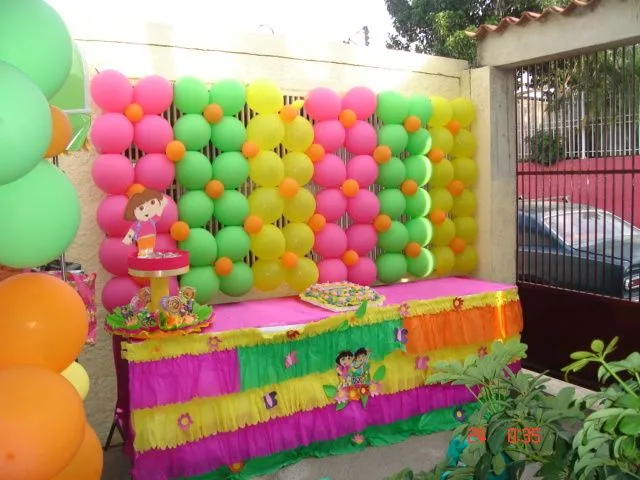 Decoración de dora la exploradora para fiestas infantiles - Imagui