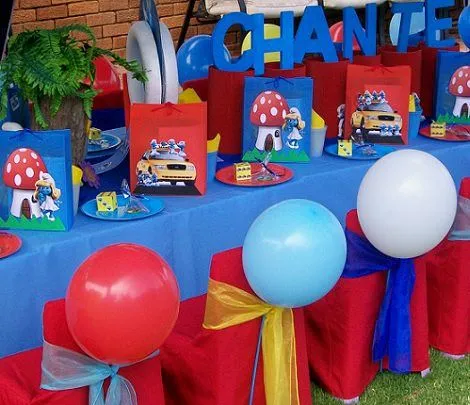 fiesta-los-pitufos-decoracion- ...