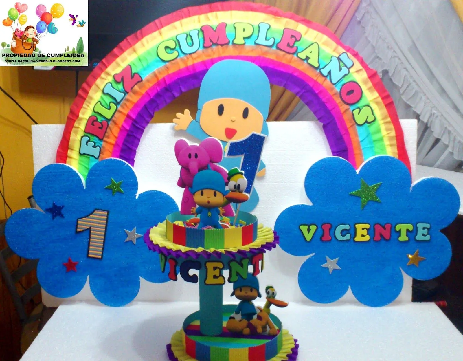 Adornos de pocoyo para fiestas infantiles - Imagui