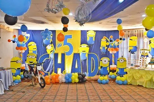 decoracion de cumpleaños de minions - Buscar con Google | minions ...