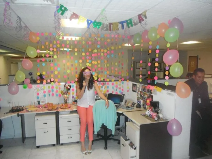 Decoración de Cumpleaños en la oficina | Amigurumis Addy ... Decoración de Cumpleaños en la oficina | Amigurumis Addy ...
