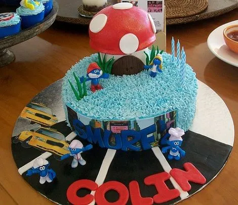 fiesta-los-pitufos-decoracion- ...