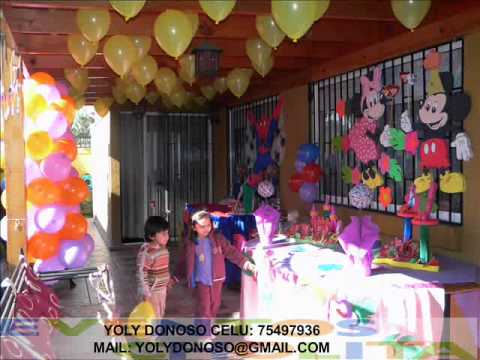 decoracion cumpleaños - YouTube