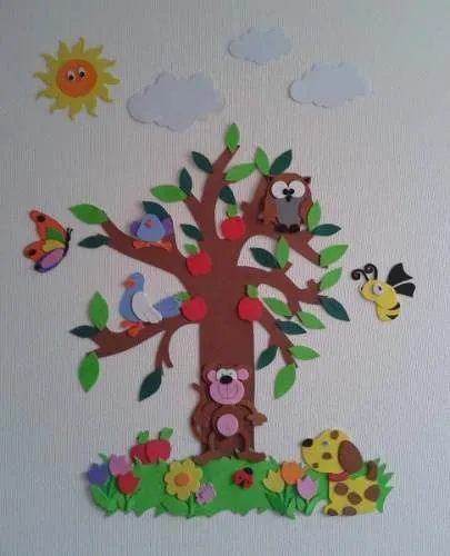 Decoración Dormitorio Infantil En Goma Eva | Primavera Goma Eva ...