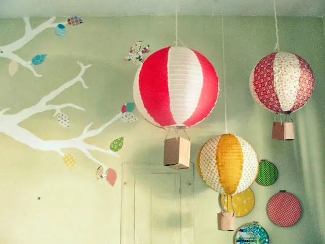 Decoración entrelasramas: Globos aerostáticos decorando ...