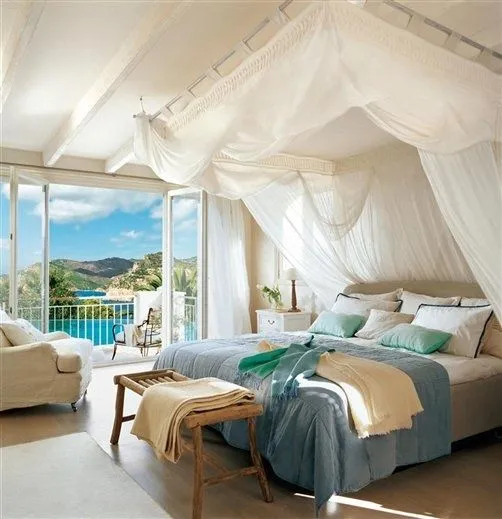 DECORACION FACIL: CAMAS CON DOSEL