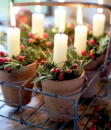 DECORACION FACIL: CENTROS DE MESA PARA NAVIDAD