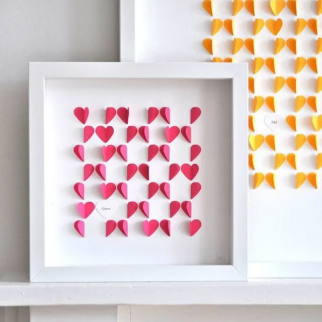 DECORACION FACIL: MANUALIDADES: CUADROS CON CORAZONES DE PAPEL ... DECORACION FACIL: MANUALIDADES: CUADROS CON CORAZONES DE PAPEL ...