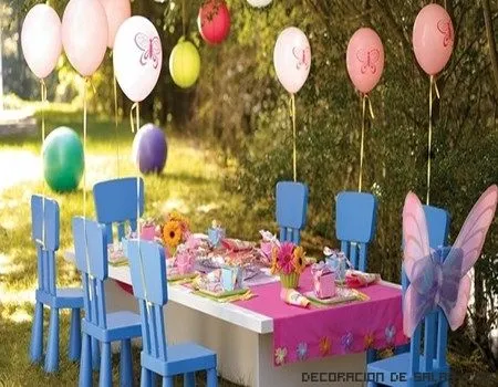 Decoración para una fiesta de cumpleaños