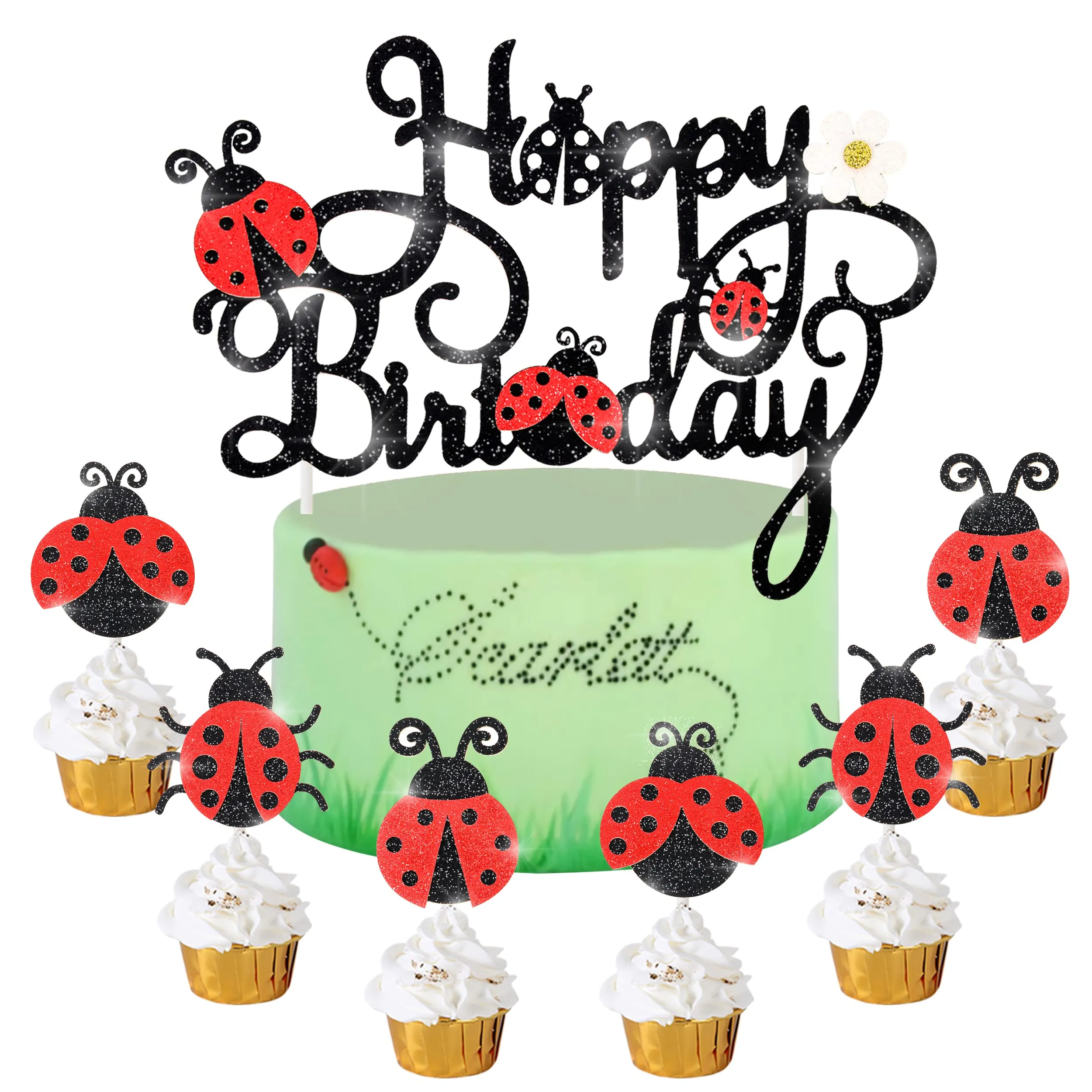 Decoración de fiesta de cumpleaños de mariquita, decoración de pastelitos para fiesta temática de mariquita, suministros de baby shower : Amazon.com.mx: Alimentos y Bebidas Decoración de fiesta de cumpleaños de mariquita, decoración de pastelitos para fiesta temática de mariquita, suministros de baby shower : Amazon.com.mx: Alimentos y Bebidas