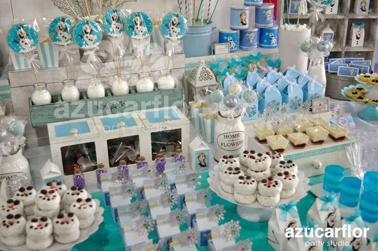 decoracion de fiesta de frozen una aventura congelada - Buscar con ...