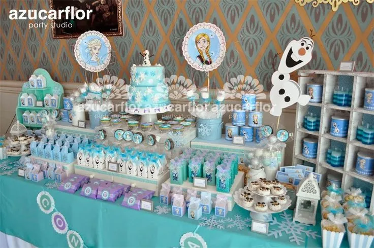 decoracion de fiesta de frozen una aventura congelada - Buscar con ...