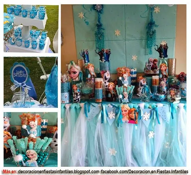 DECORACIÓN DE FIESTA FROZEN : DECORACION EN FIESTAS INFANTILES