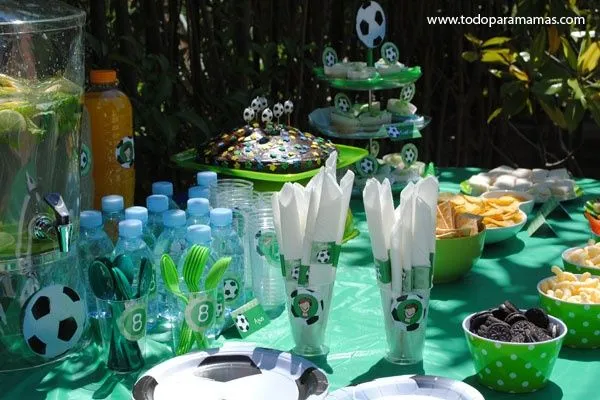 Decoración fiesta de fútbol | Cumpleaños motivo futbol | Pinterest ...