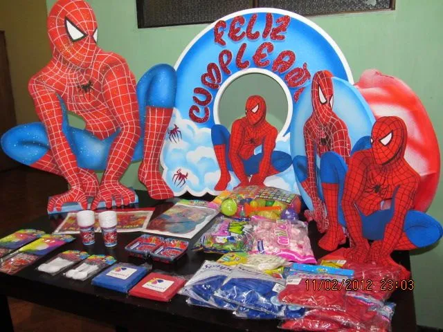 DECORACION FIESTA HOMBRE ARAÑA SPIDERMAN |Revoltosos Recreaciones ...