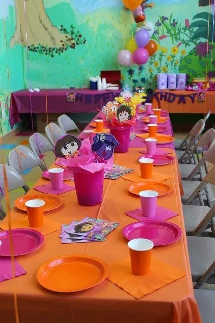 Decoración de Fiesta Infantil de Dora la Exploradora : Fiestas ...