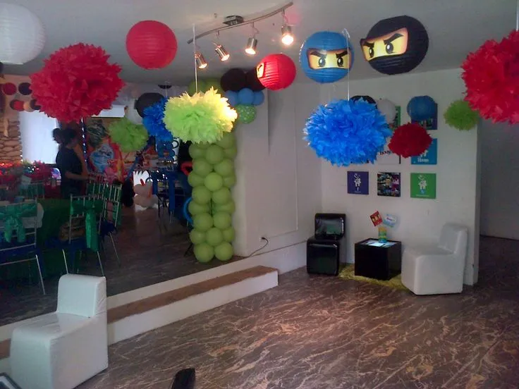 DECORACION FIESTA INFANTIL NINJAGO on Pinterest | Salons, Mesas ...